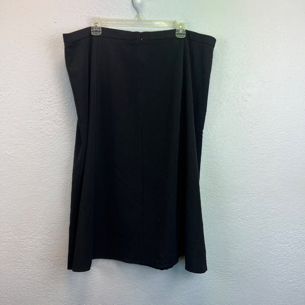 Sag Harbor Women's Black A Line Skirt - Size 20W - Picture 4 of 7
